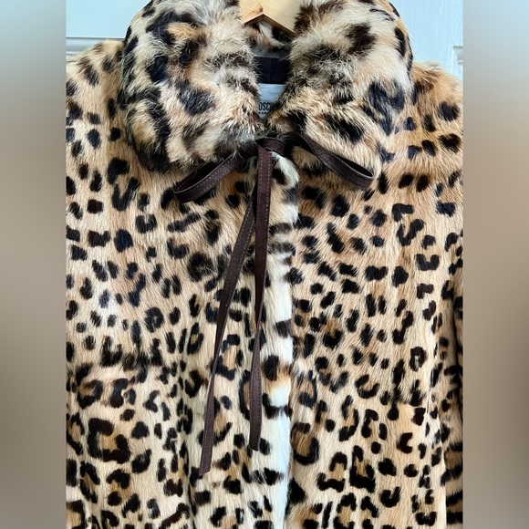 MOSCHINO Cheap and Chic leopard print rabbit fur jacket - Picture 5 of 16